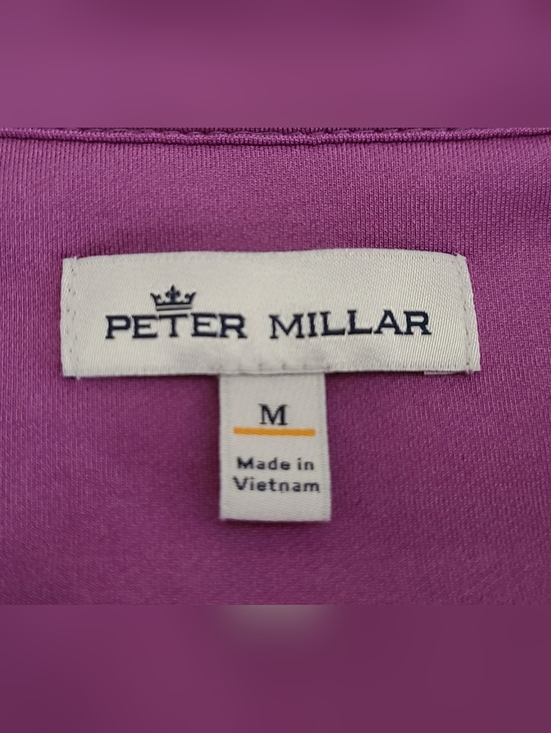Peter Millar Perth Stretch Loop Quarter-Zip Pullover Purple Iris Sz XXL - Picture 9 of 16